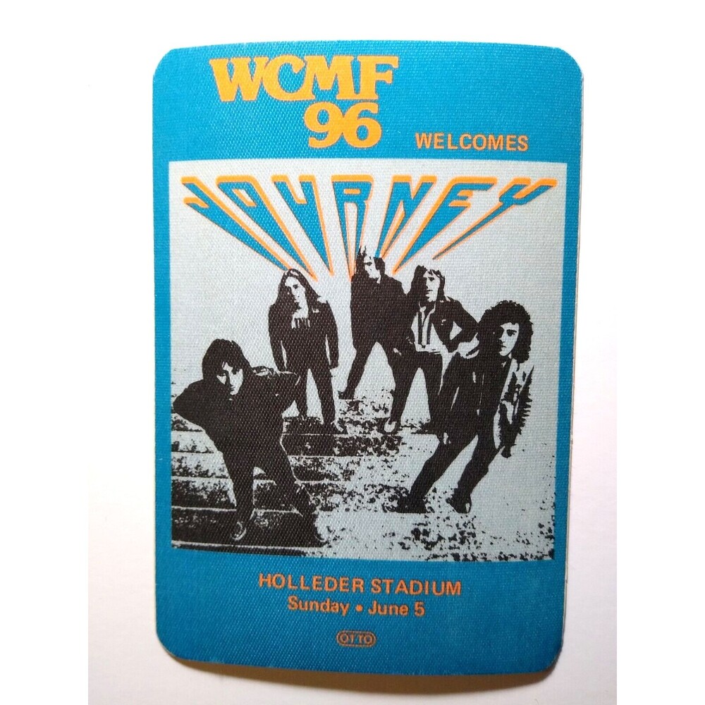 Journey 1983 Radio Station Backstage Pass Original Classic Rock Band Group Photo